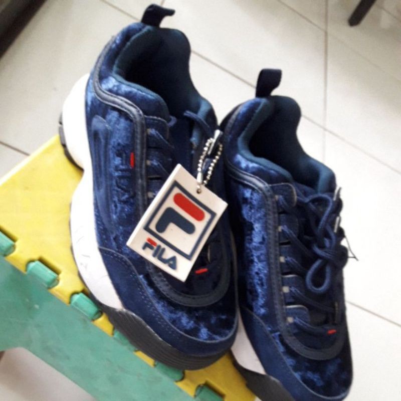 Blue velvet fila clearance disruptor