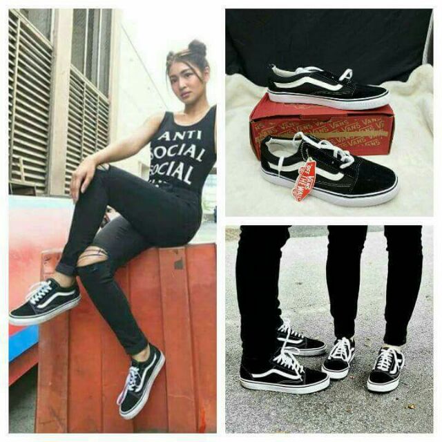 Vans negras outlet tumblr