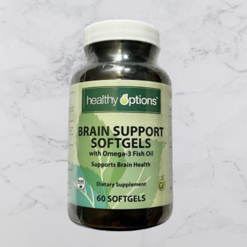 Healthy Options Brain Support with Omega 3 Fish Oil 60sg Shopee