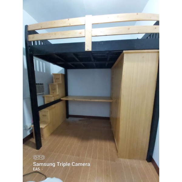 PREORDER MESSAGE US FIRST Loft bed with step drawers long table