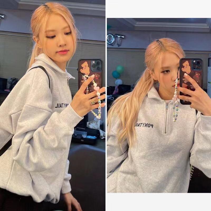 Blackpink shop sweatshirt rose