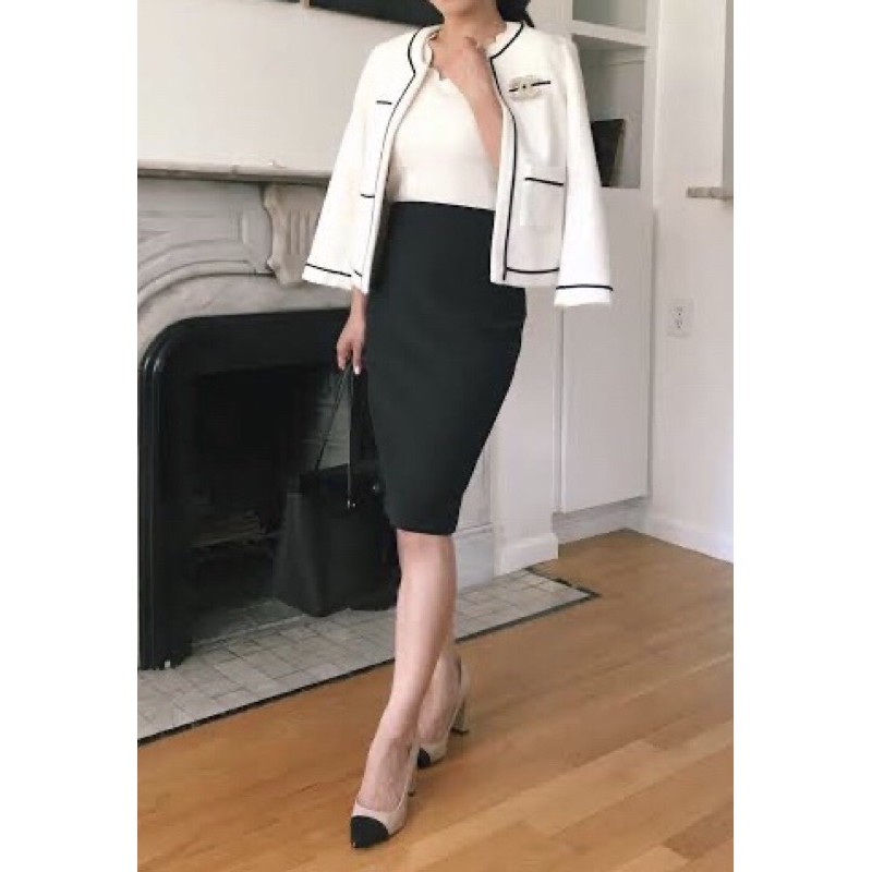 Cute outfits with black best sale pencil skirt