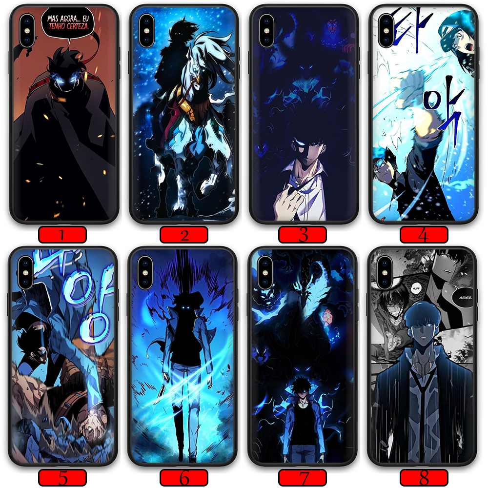 Anime Solo Leveling Anti fall Soft Phone Case for iPhone X 7 7P 8 8P 6 6S Plus 5 5S SE