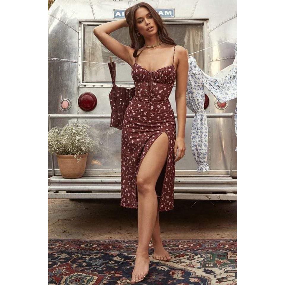 Sexy hot sale floral dress