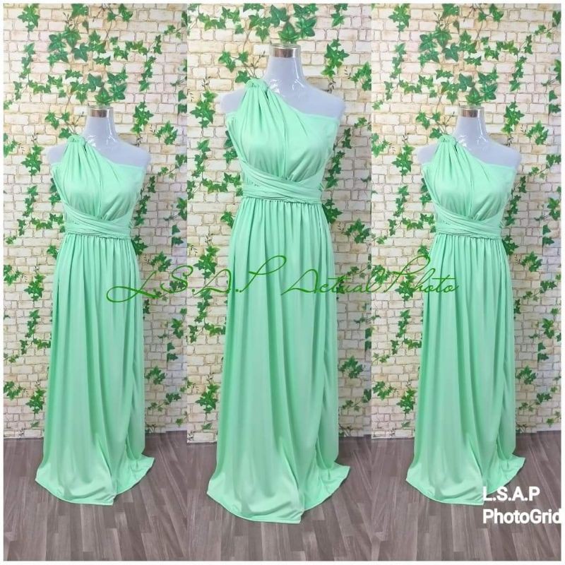 Mint Green Infinity Dress - Long Mint Green Convertible Dress