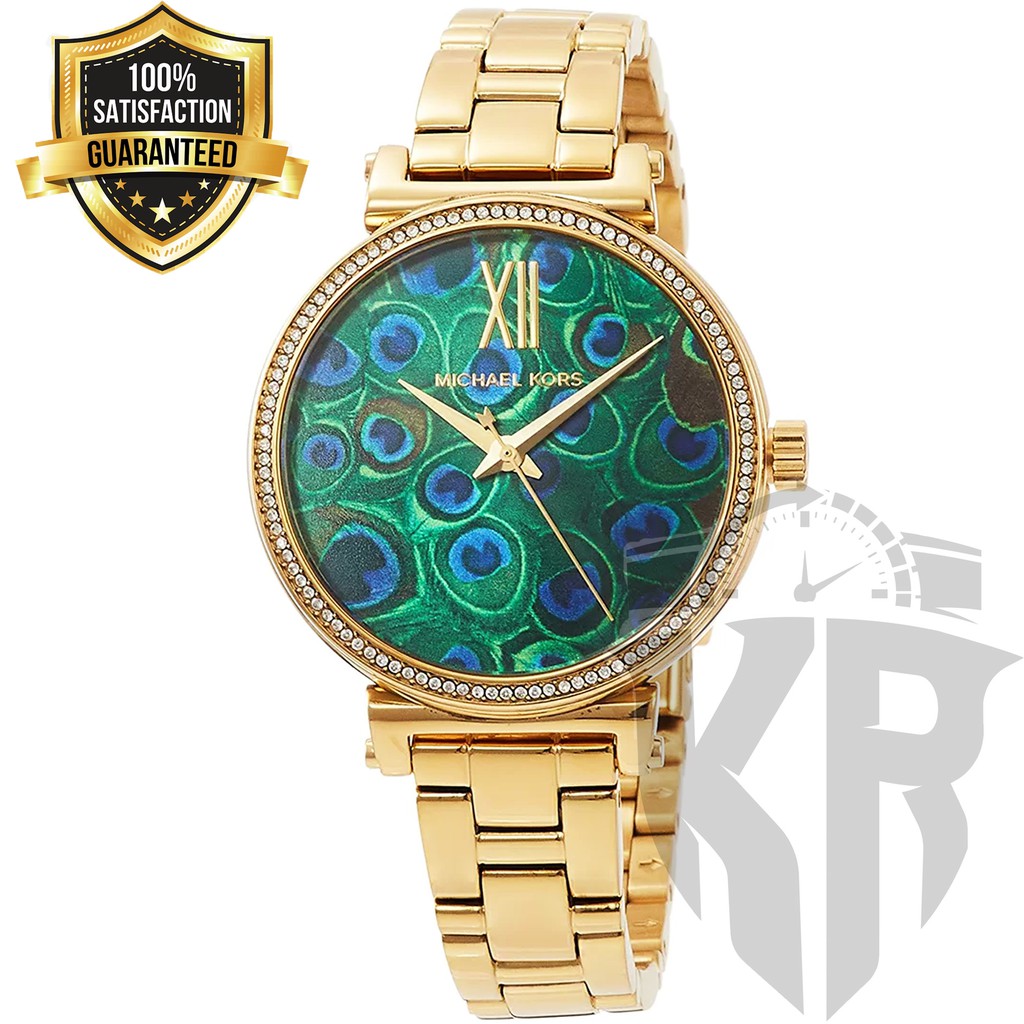 Michael kors peacock outlet watch