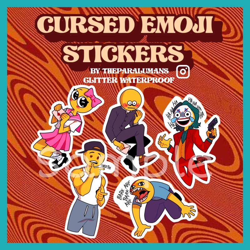 cursed emoji sticker pack | Poster