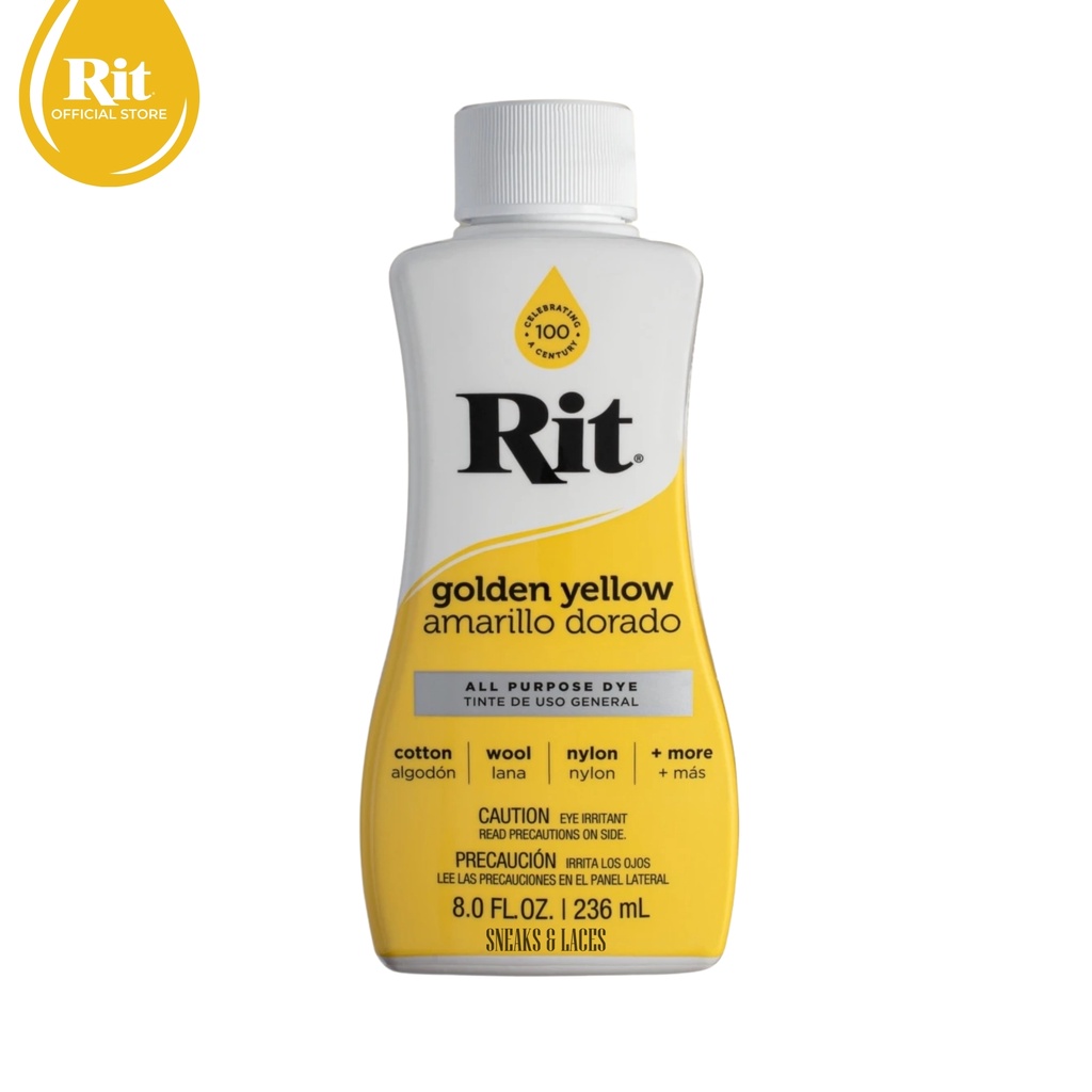 Rit All Purpose Dye, Golden Yellow - 8.0 fl oz