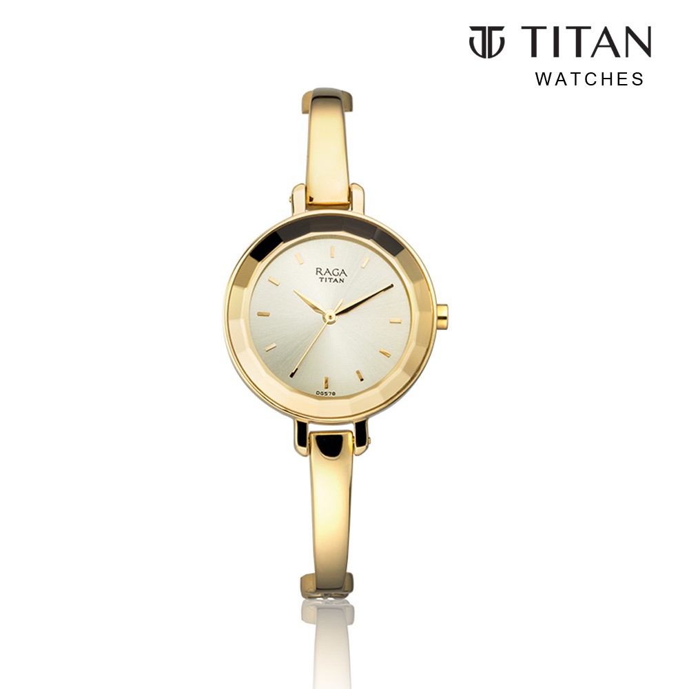 Titan raga discount gold watch price