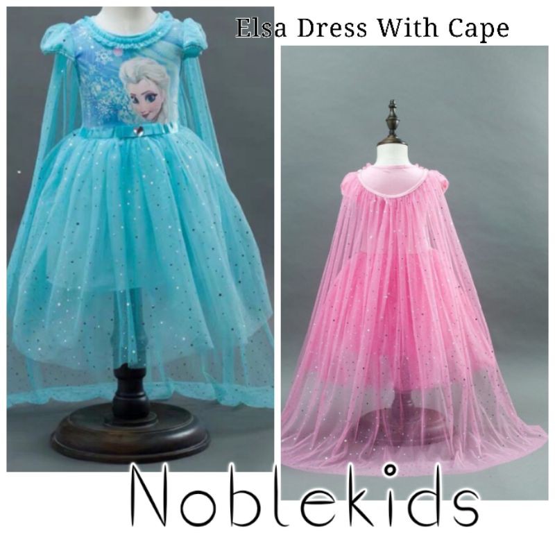 Frozen dress with outlet cape