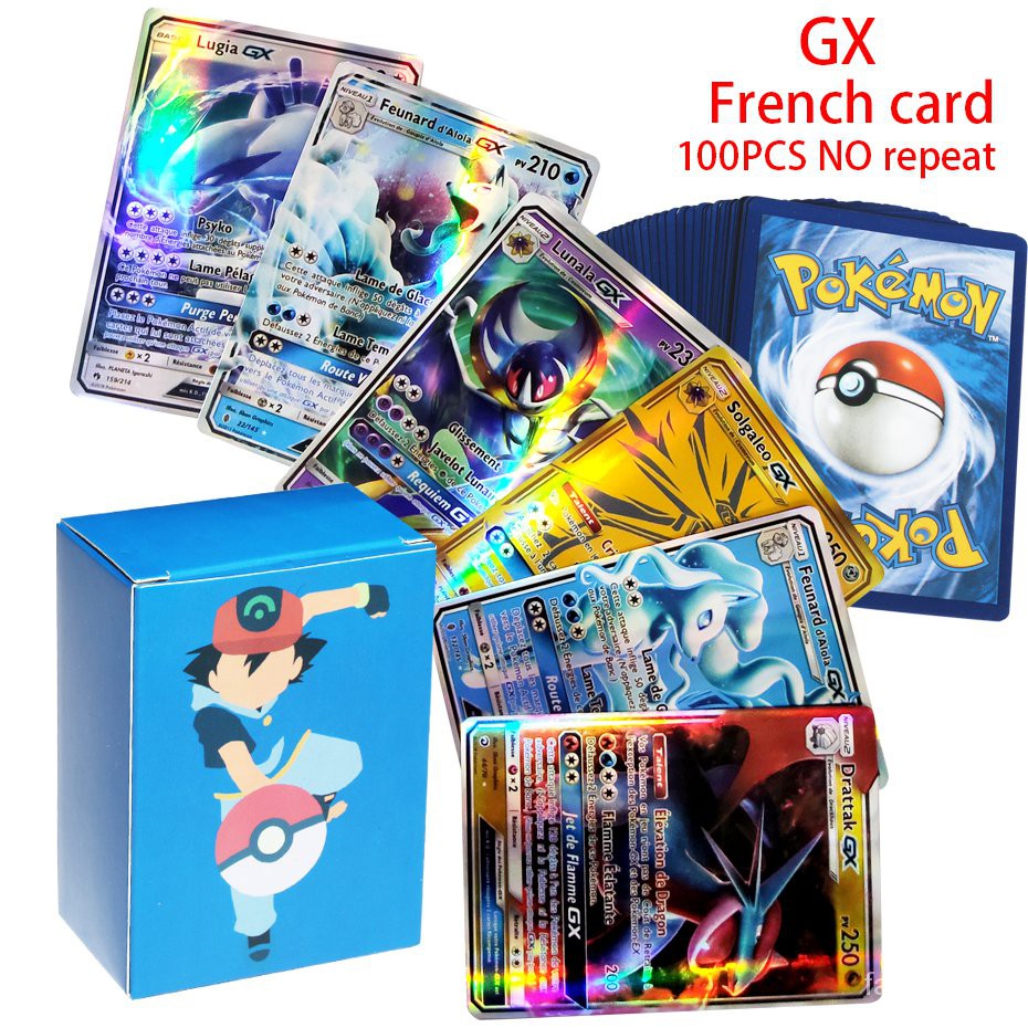 10/20pcs French Version Pokemon Cards V Gx Mega Tag Team Ex Game