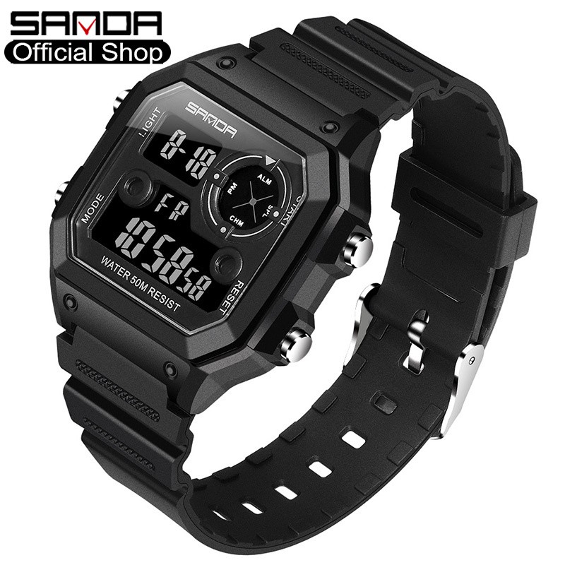 Fashion Led Digital Touch Screen Watches Men Sports Watches Day Date  Silicone Watch relogio de led