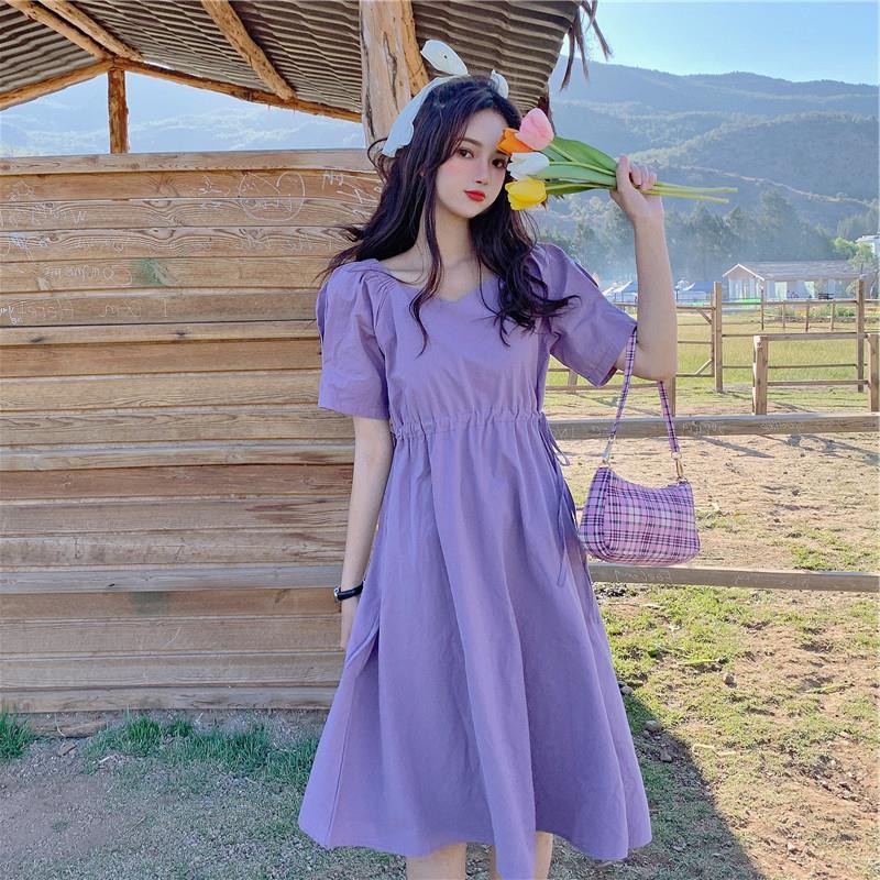 Casual purple dress plus on sale size