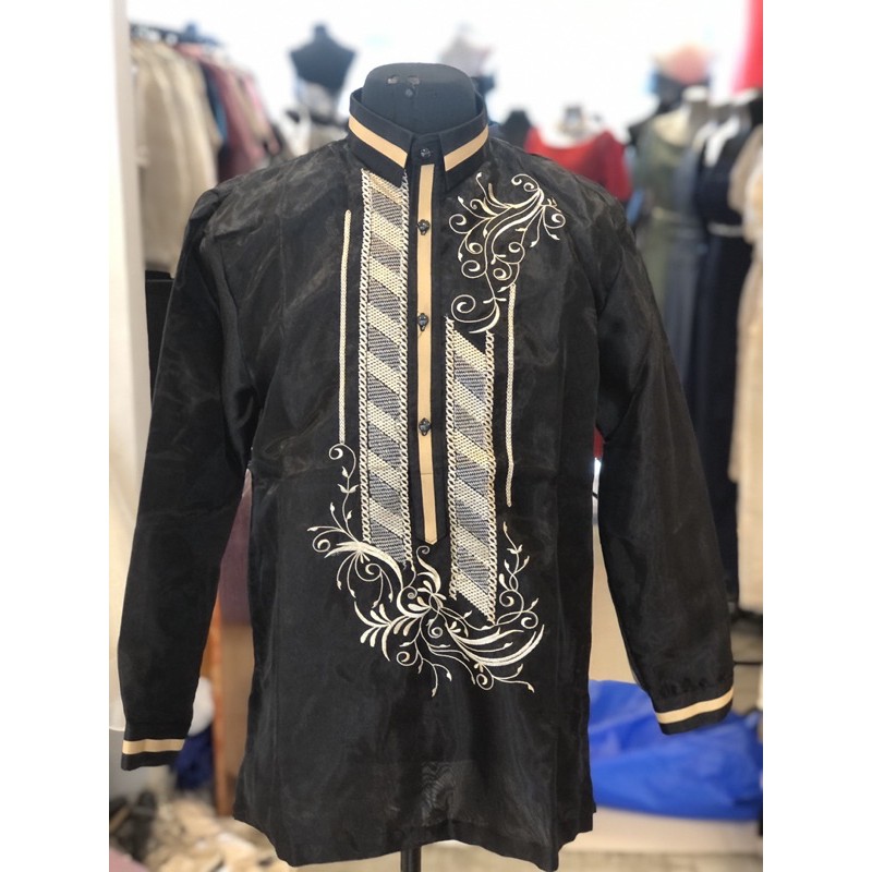 Black store barong outfit