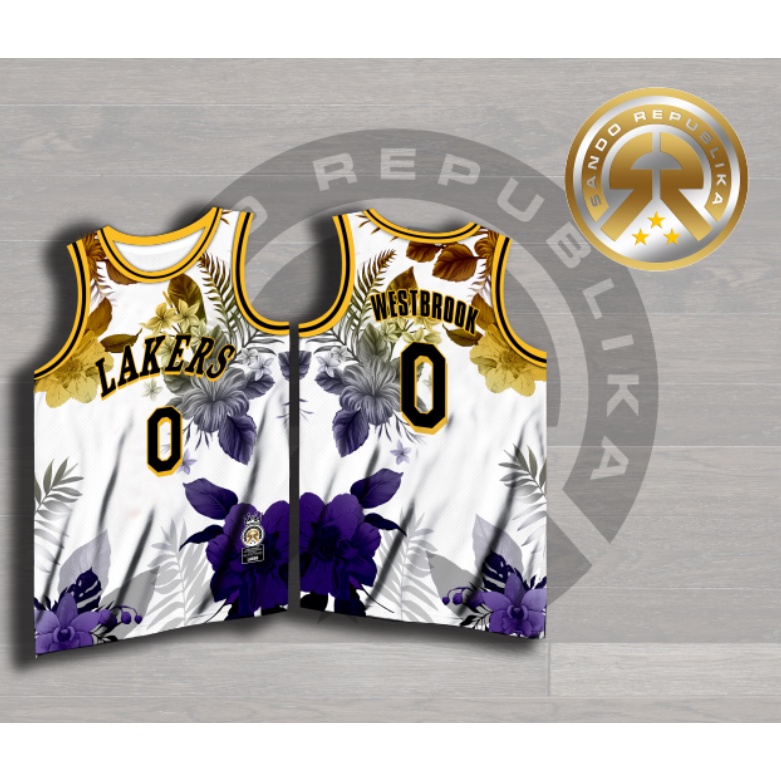 Floral 2024 lakers jersey