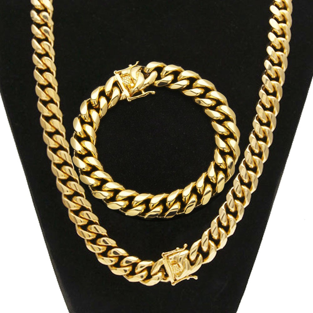 Heavy gold hot sale chain necklaces