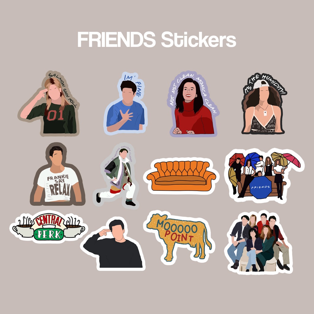 FRIENDS Stickers - Matte/Glossy (water-proof)