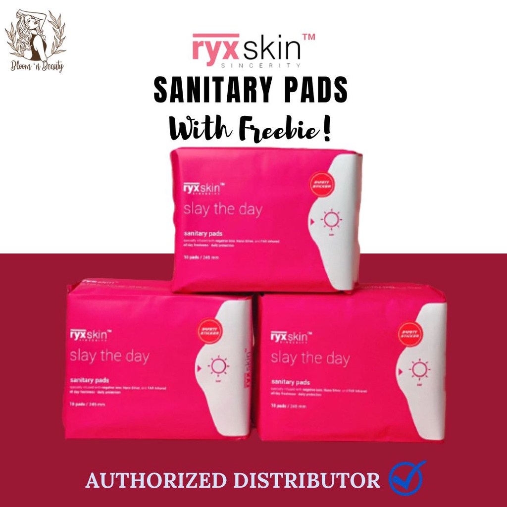 Ryx Slay the Day Sanitary Pads with Negative Ions and Nano Silver
