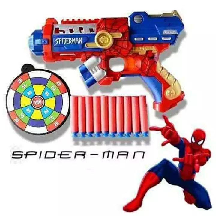 Spiderman on sale nerf gun