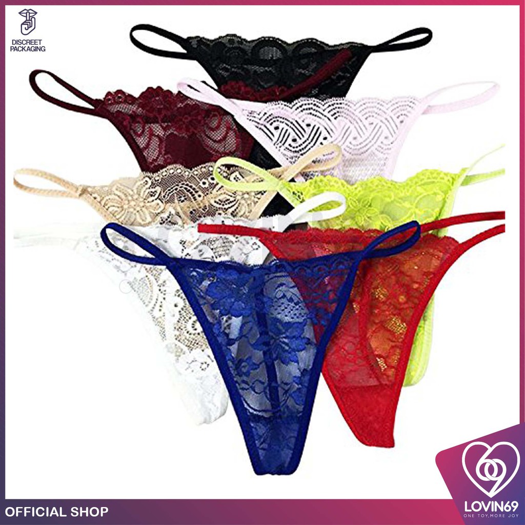 Fashion Ladies Sexy G-String Panties T-back Underwear Lace Thongs