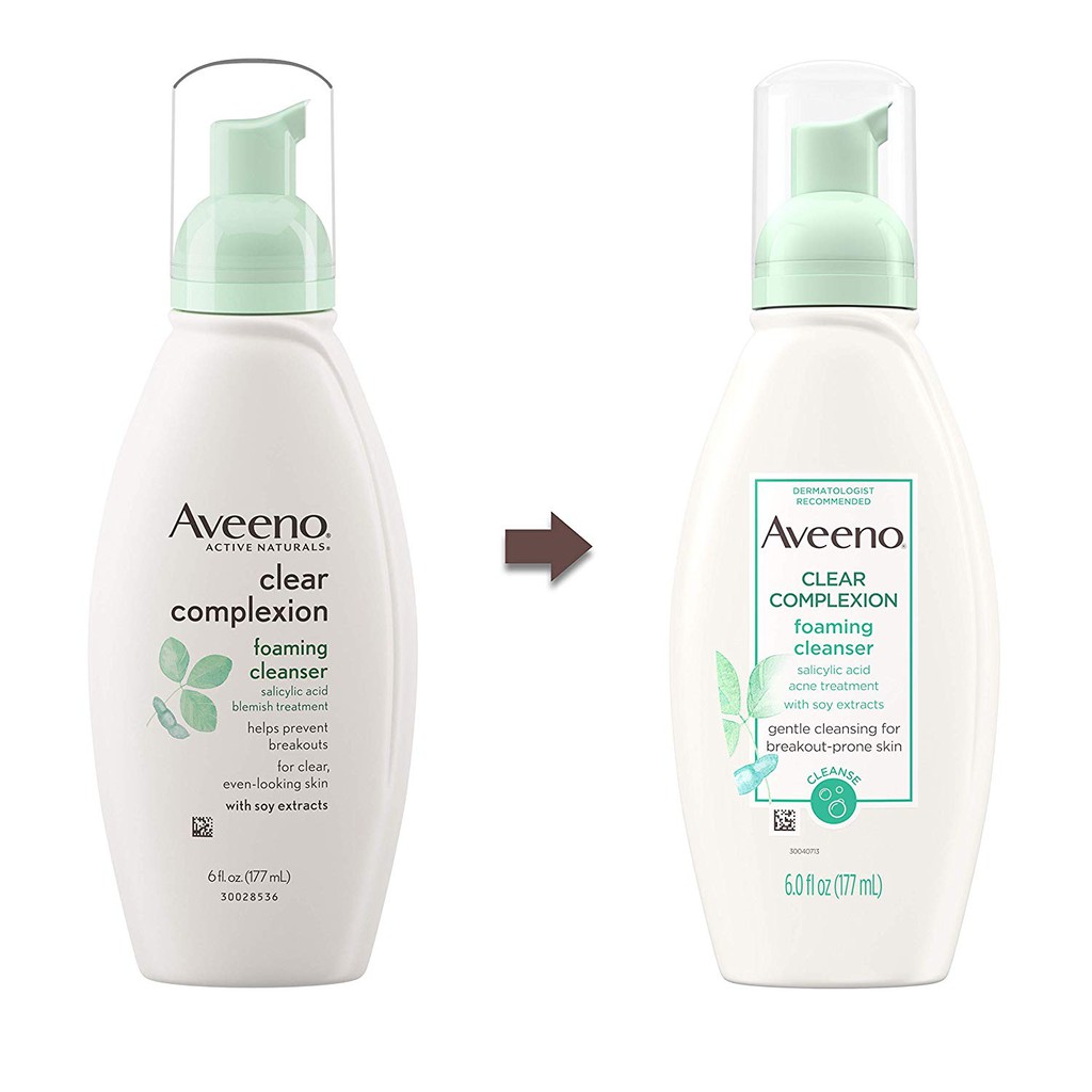 Aveeno clear deals complexion foaming cleanser