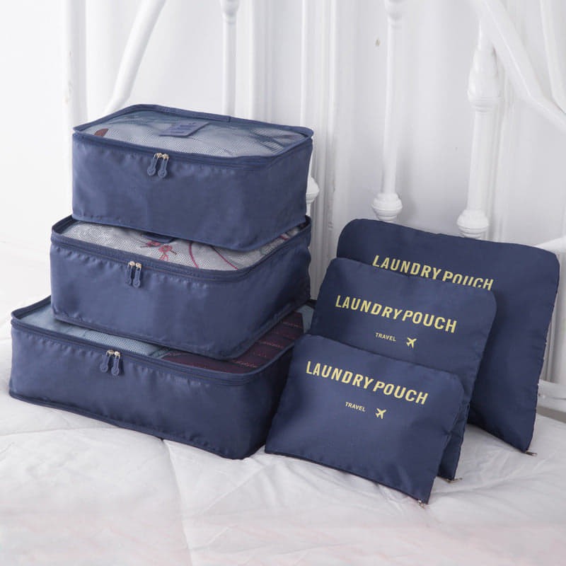 Luckin Mart 6 in 1 Travel Laundry secret pouch Clothes Underwear Luggage  Organizer Set