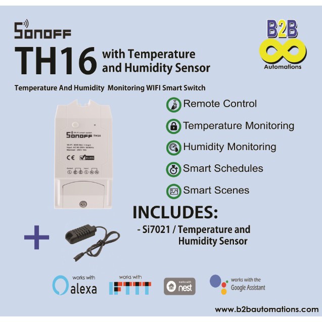 Sonoff Si7021 Temperature & Humidity Sensor -  Online