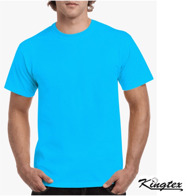 Aqua blue t shirt plain new arrivals