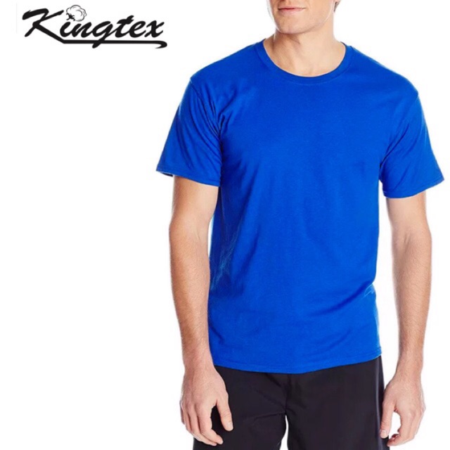 Royal blue plain online shirt