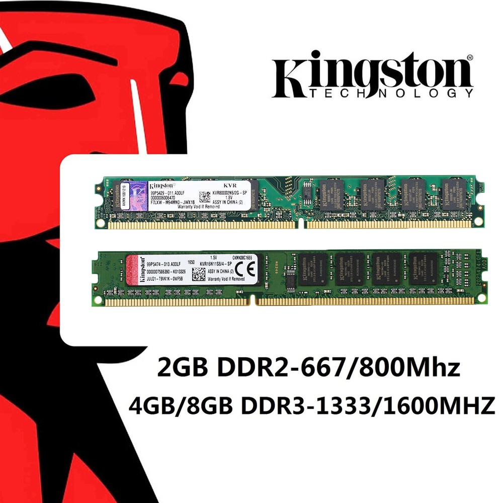 Kingston ddr3 RAM 2gb 4gb 8gb ddr3 1333 1600mhz ddr2 667 800mhz PC