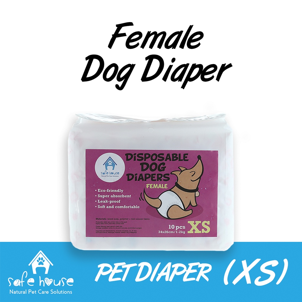 Female dog hotsell diapers walmart