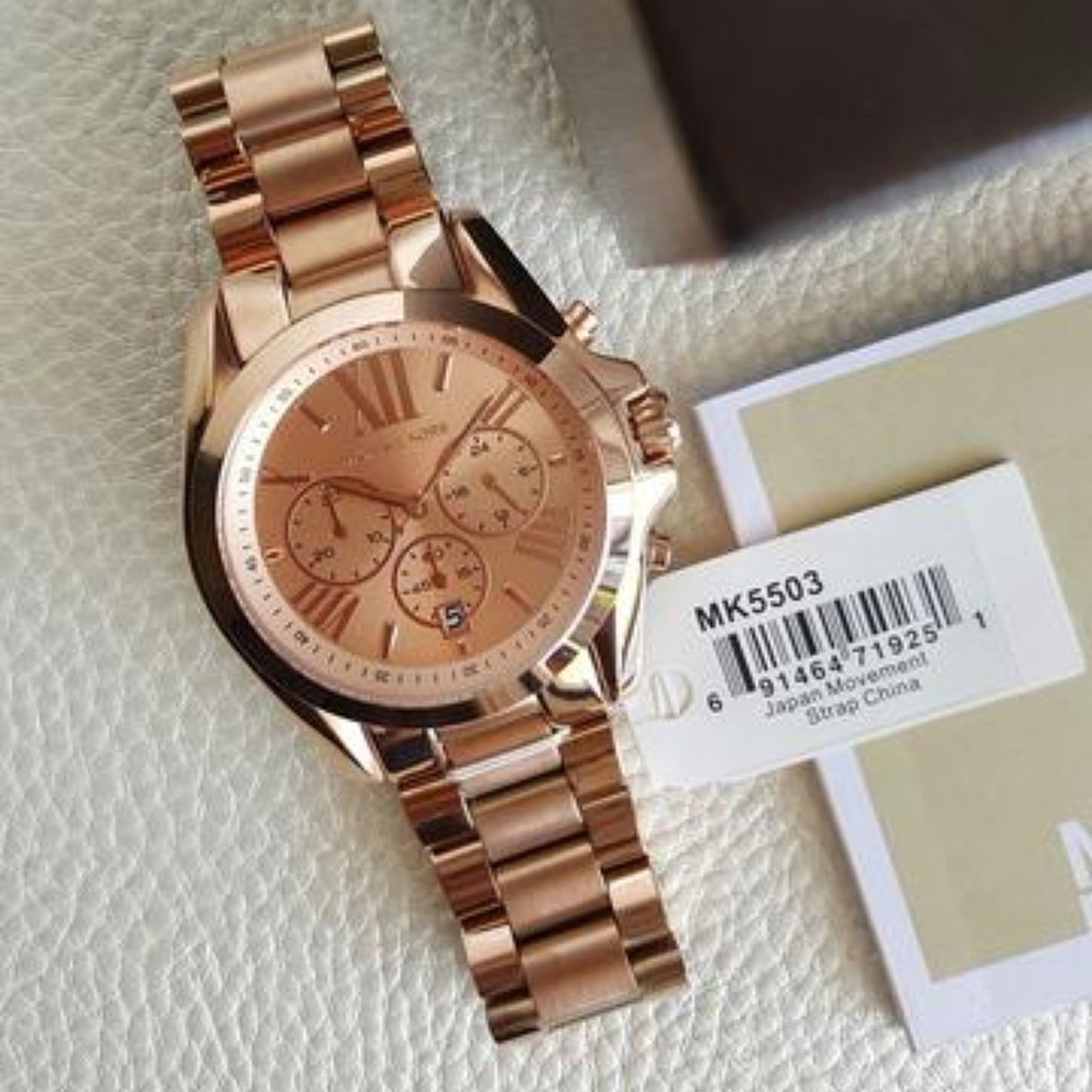 Rose gold discount mk watch mens