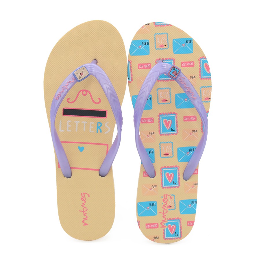 Nutmeg Flip Flops for Ladies Mail Box Maple Yellow Shopee