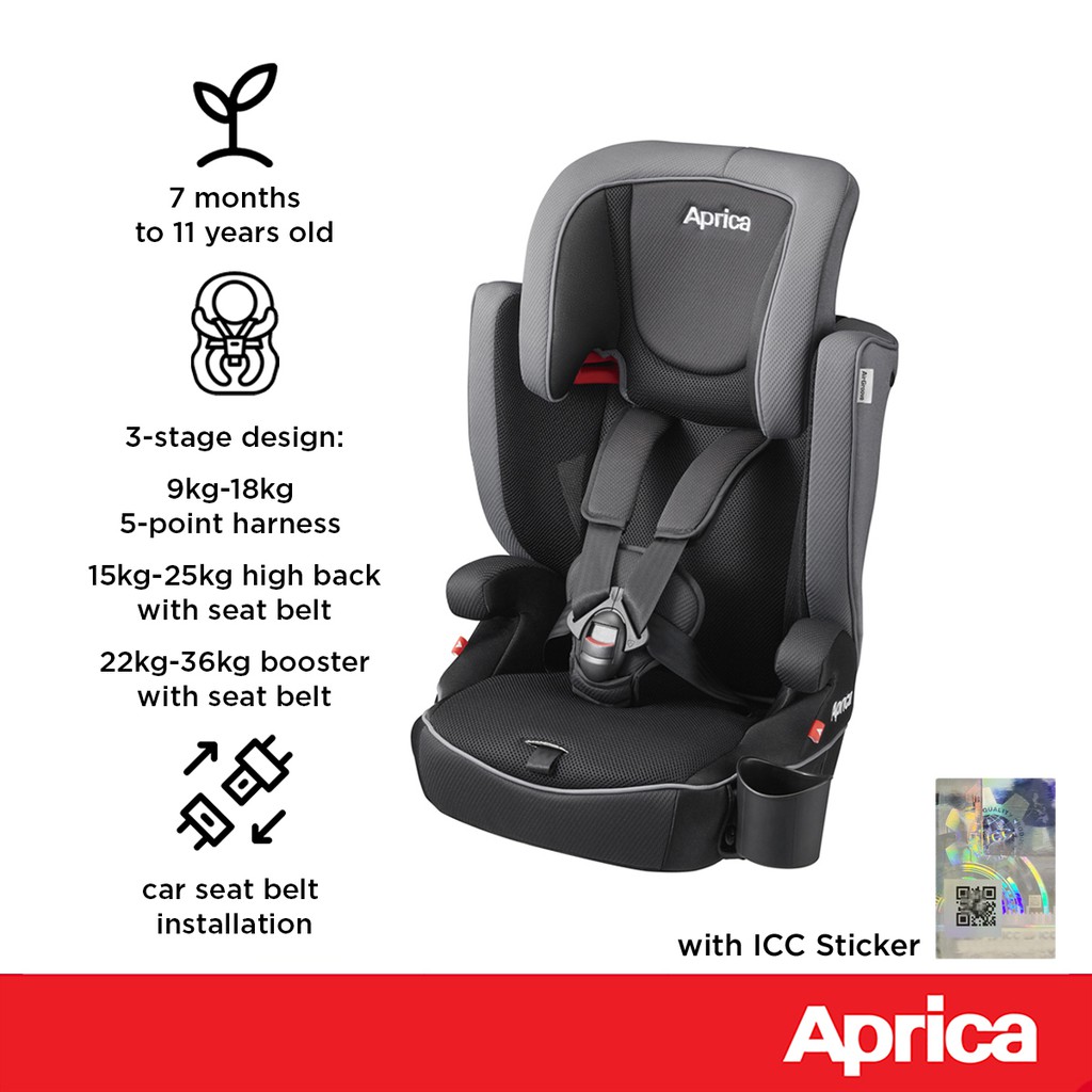 Aprica Air Groove 7m-11y Toddler Car Seat [with ICC sticker