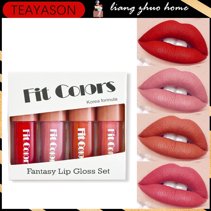 Fit Colours 4pcs Fantacy Lip Gloss Set - Colour Zone Cosmetics