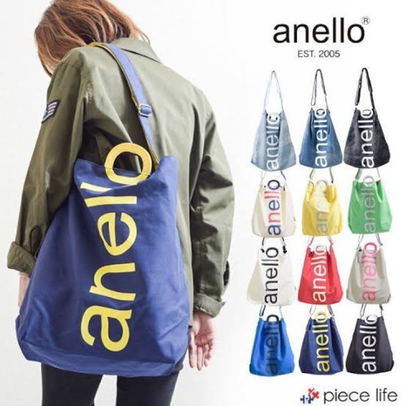 Anello cotton canvas 2024 2way tote bag