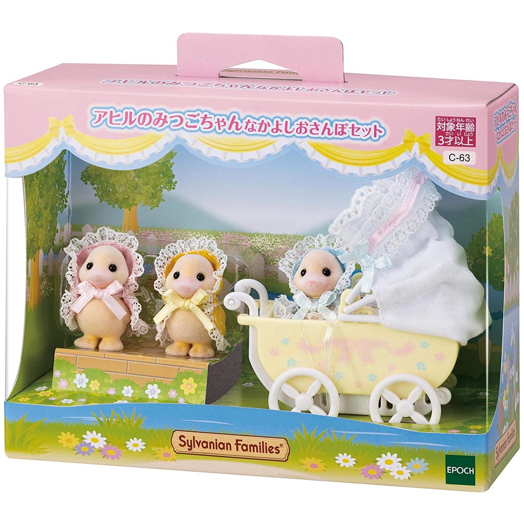 Sylvanian Families Doll/Furniture Set [Penguin Baby Cart] DF-23 