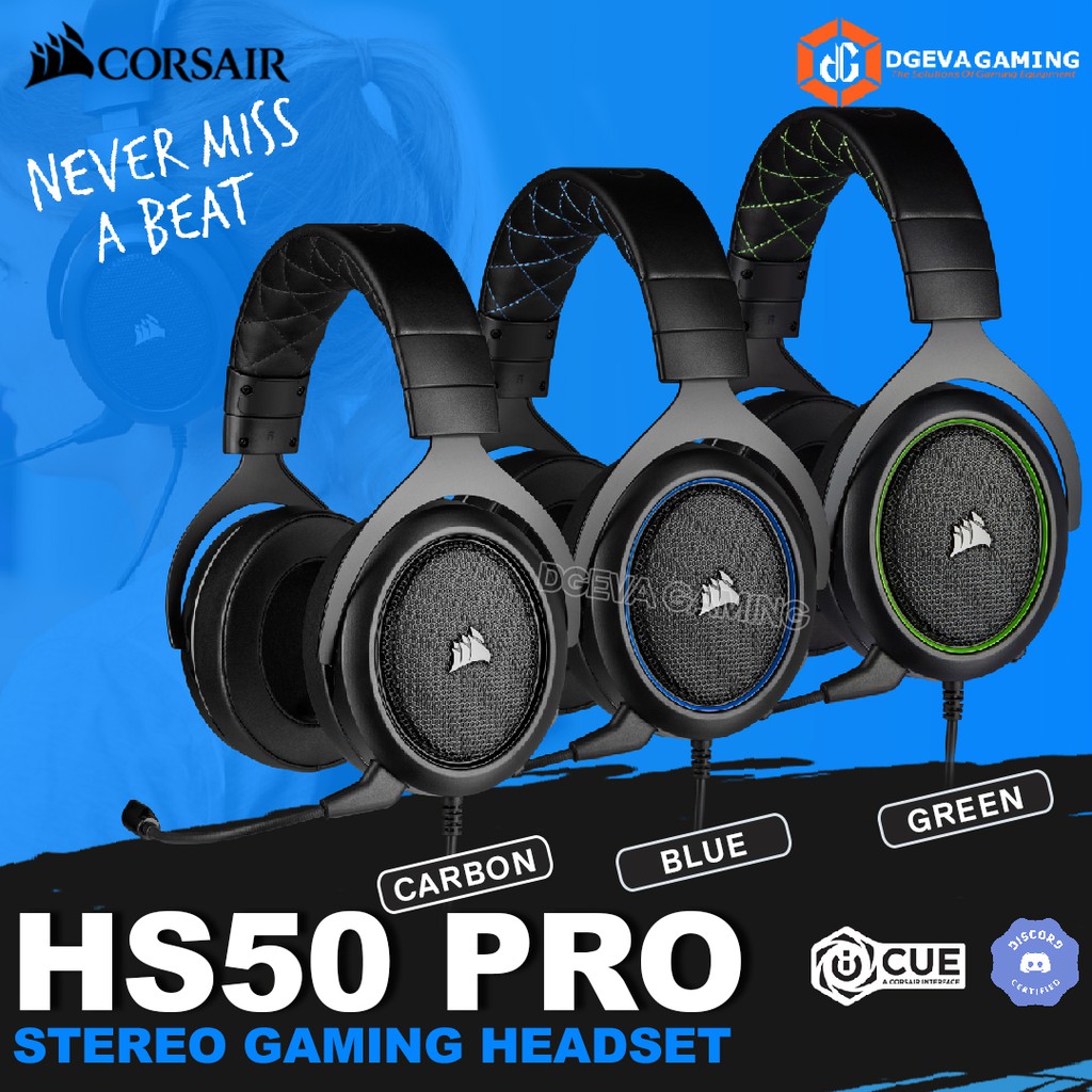 Corsair Hs50 Hs 50 Pro Stereo Gaming Headset Shopee Philippines