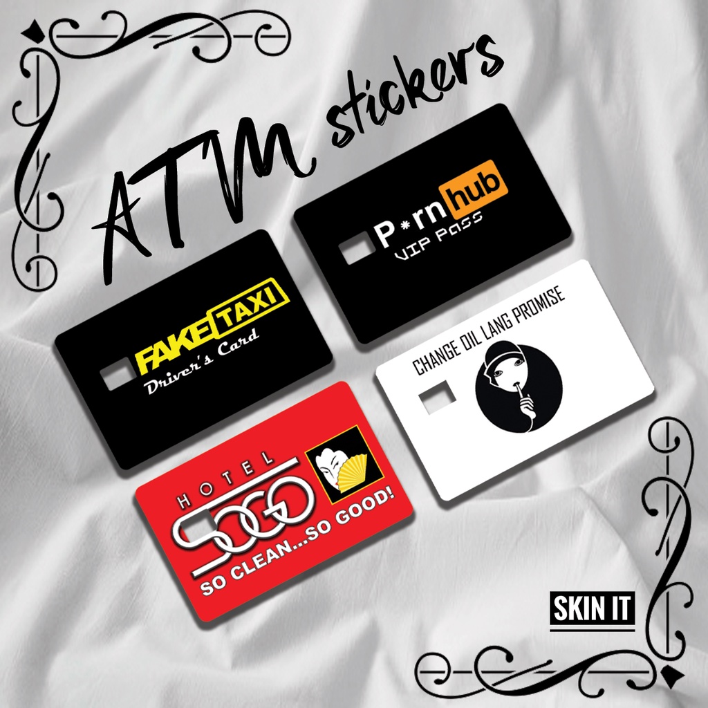 Personalized / customized Skins for your atm, debit, credit, beep,  membership, ID cards