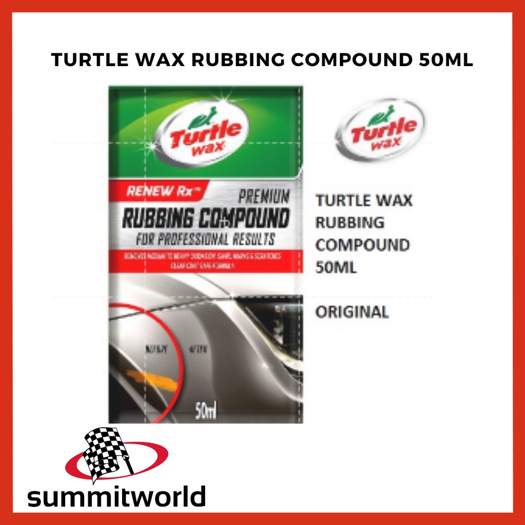 Turtle Wax Premium Rubbing Compound 50mL Sachet AP-1201