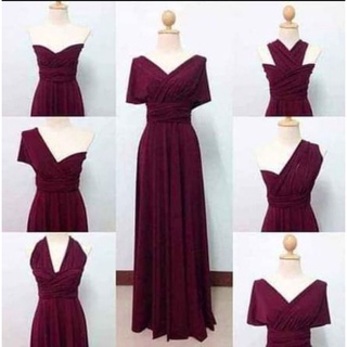 infinity dress maroon