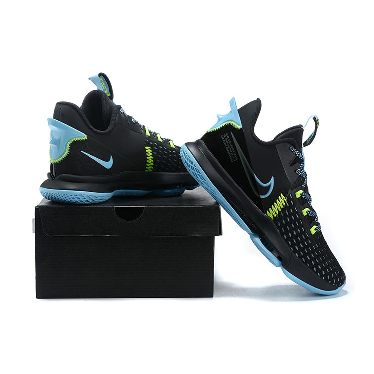 Lebron james shoes store blue and black