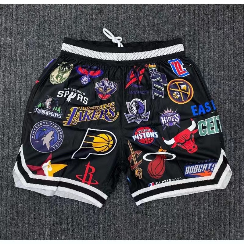 Shorts with all nba 2024 logos