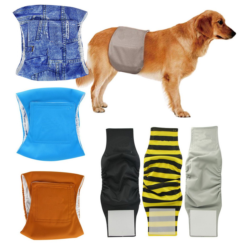 Washable Reusable Male Dog Diaper Pants Clothes Pet Wraps