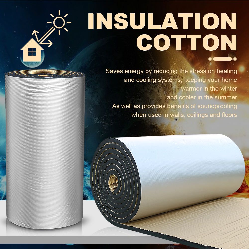 Heat Insulation Cotton High Temperature Resistant Roof Insulation Material  Sound Material Length 1M