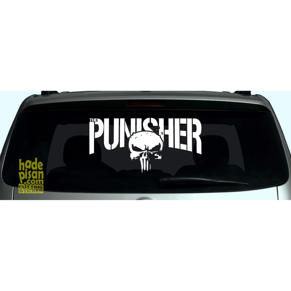 Car STICKER CUTTING STICKER Hood Car Glass THE PUNISHER Shopee