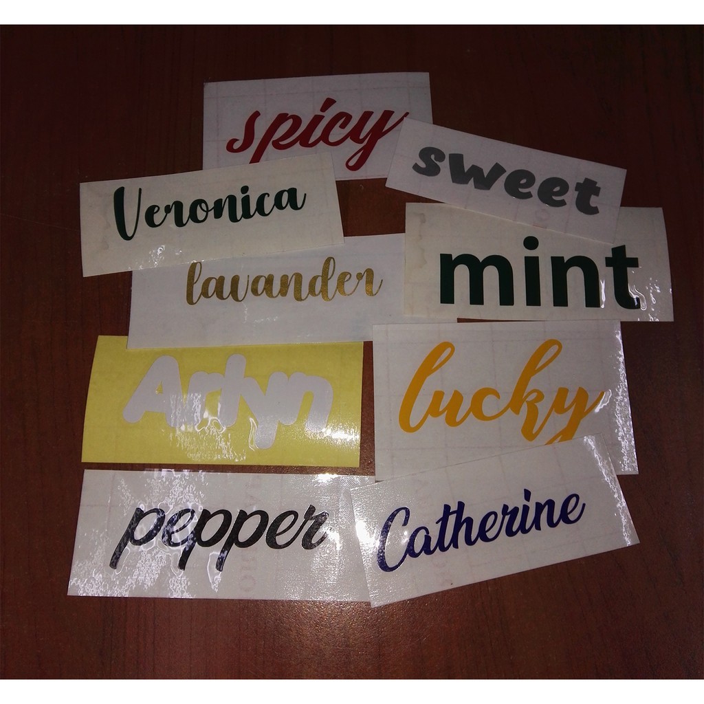 Personalized Cut out Vinyl Sticker