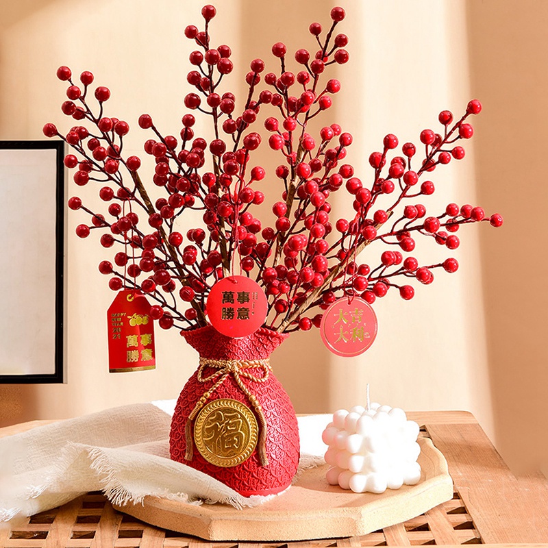 Customisable CNY Fortune Faux Plant