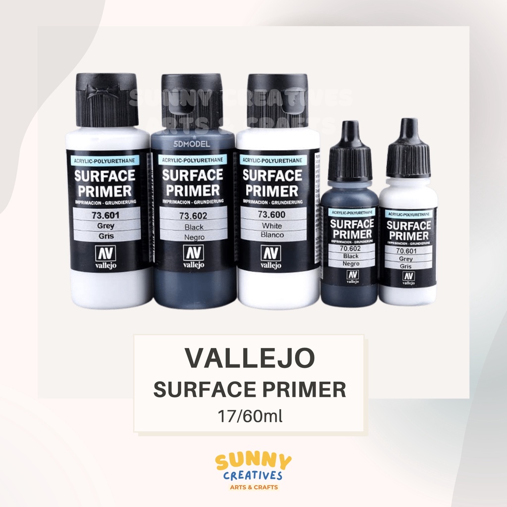 Vallejo Airbrush-Primer Surface Primer: Black 17 ml