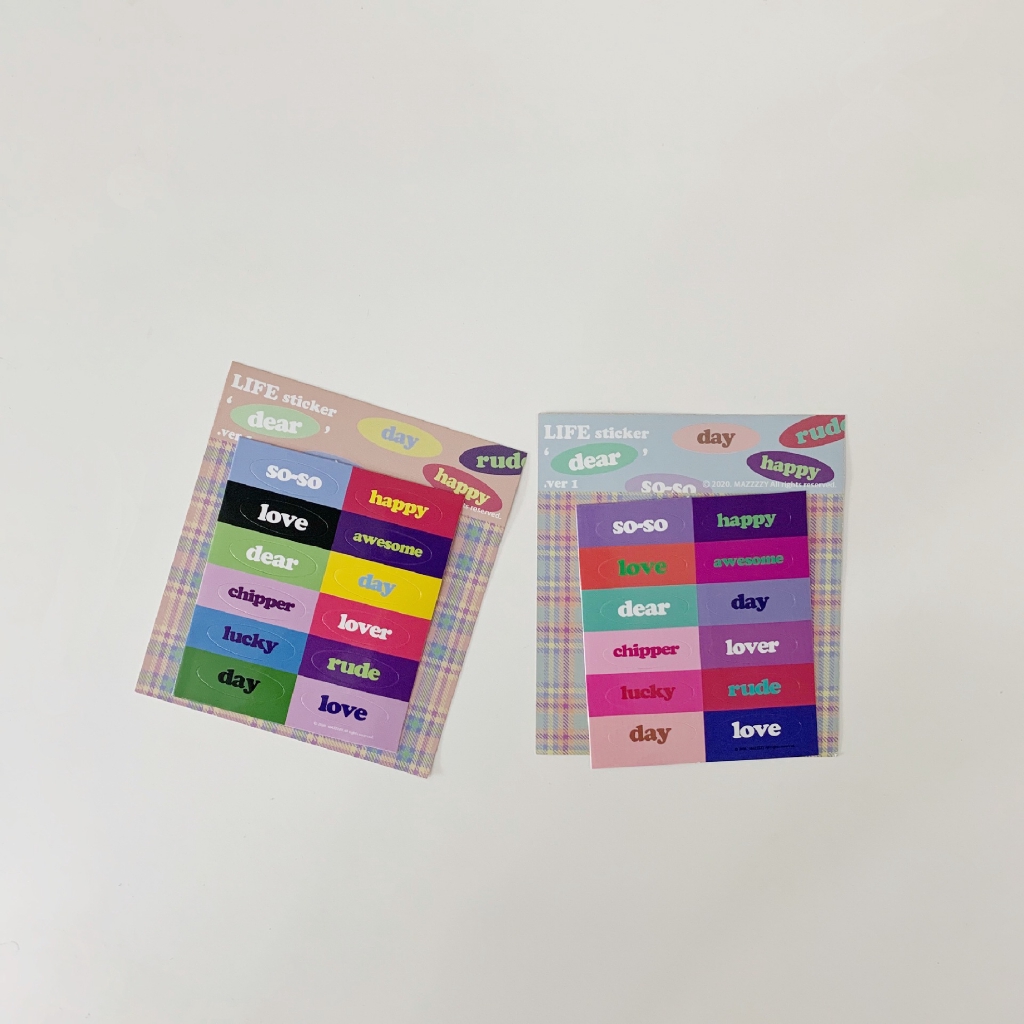 English Word Stickers